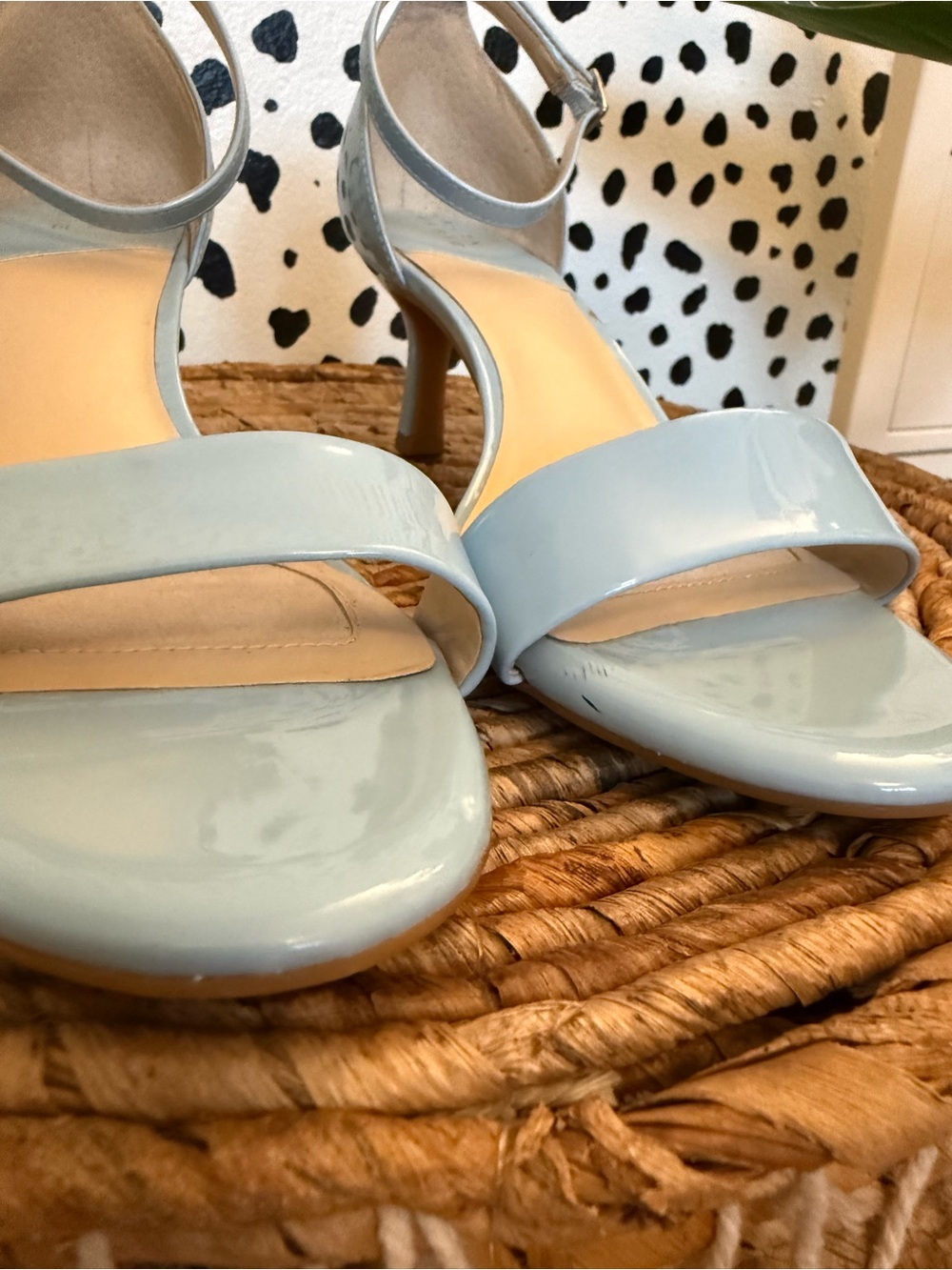 Alex Marie Elegant Belinda Blue Dream Patent Ankle-Strap Heels - Picture 4 of 8